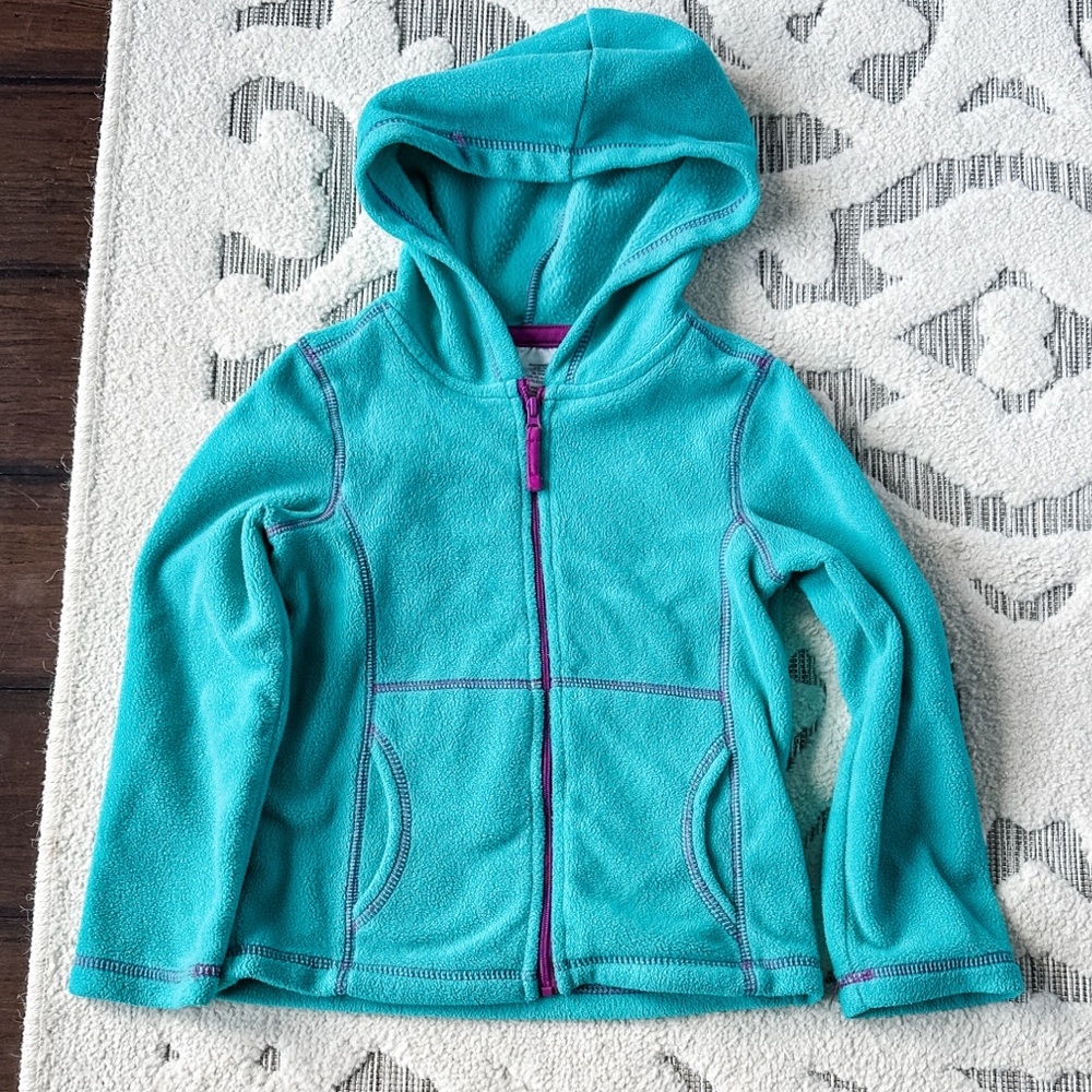 Teal Kids Fleece Jacket